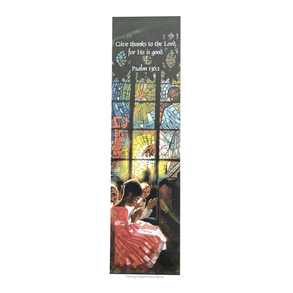 Vintage '03 Charly Palmer Bookmark Black Church 4 little Girls Antioch TCH-66478